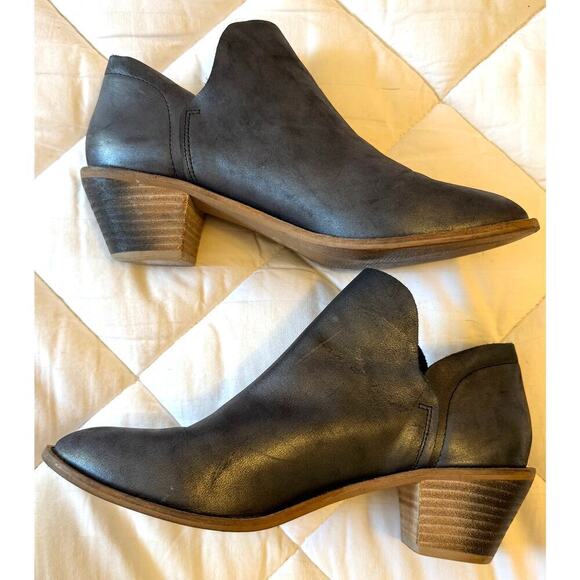 KELSI DAGGER Suede Kenmare Ankle Booties Size 8.5 (streetwear heeled leather) - Picture 2 of 7